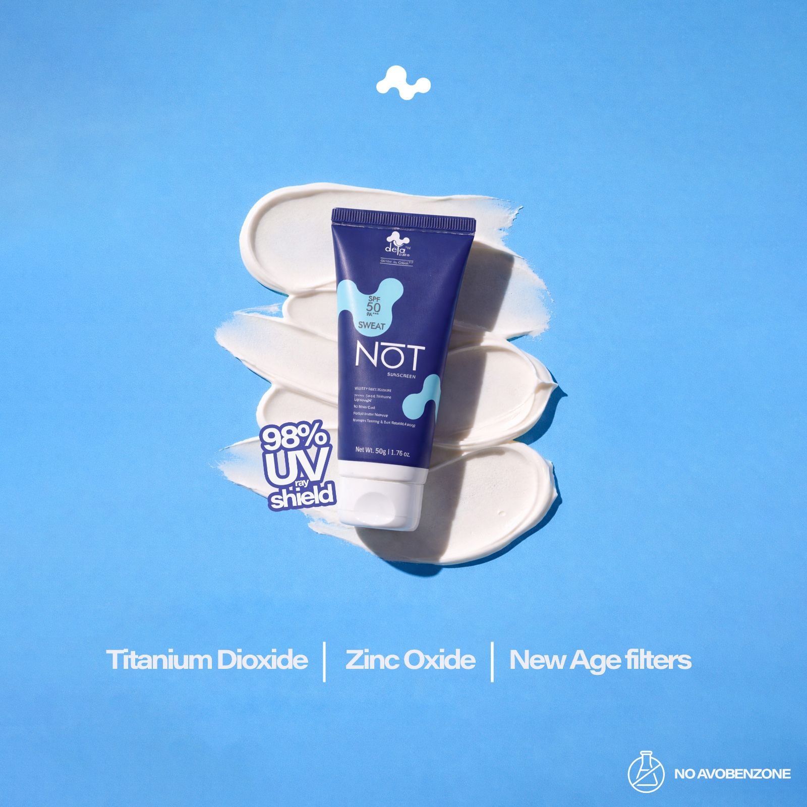 Sweat NOT SPF 50 PA+++| Ultra Matt Mineral Sunscreen with New Age UV Filter