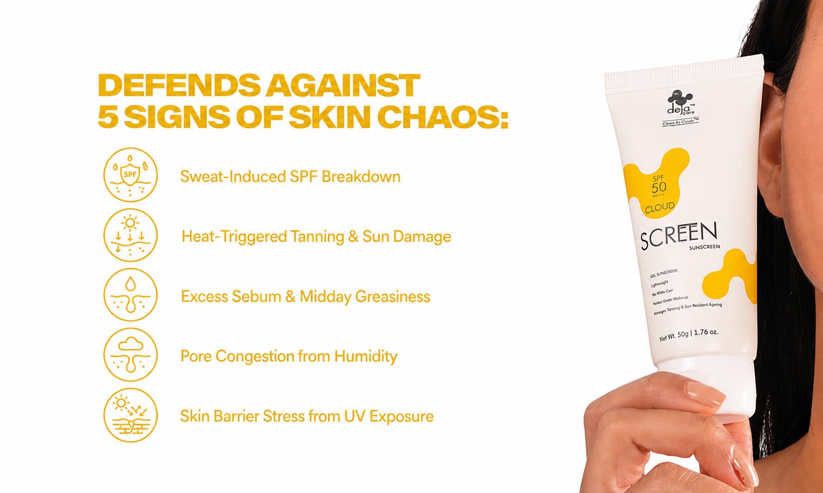 One Sunscreen Against Five Daily Skin Threats